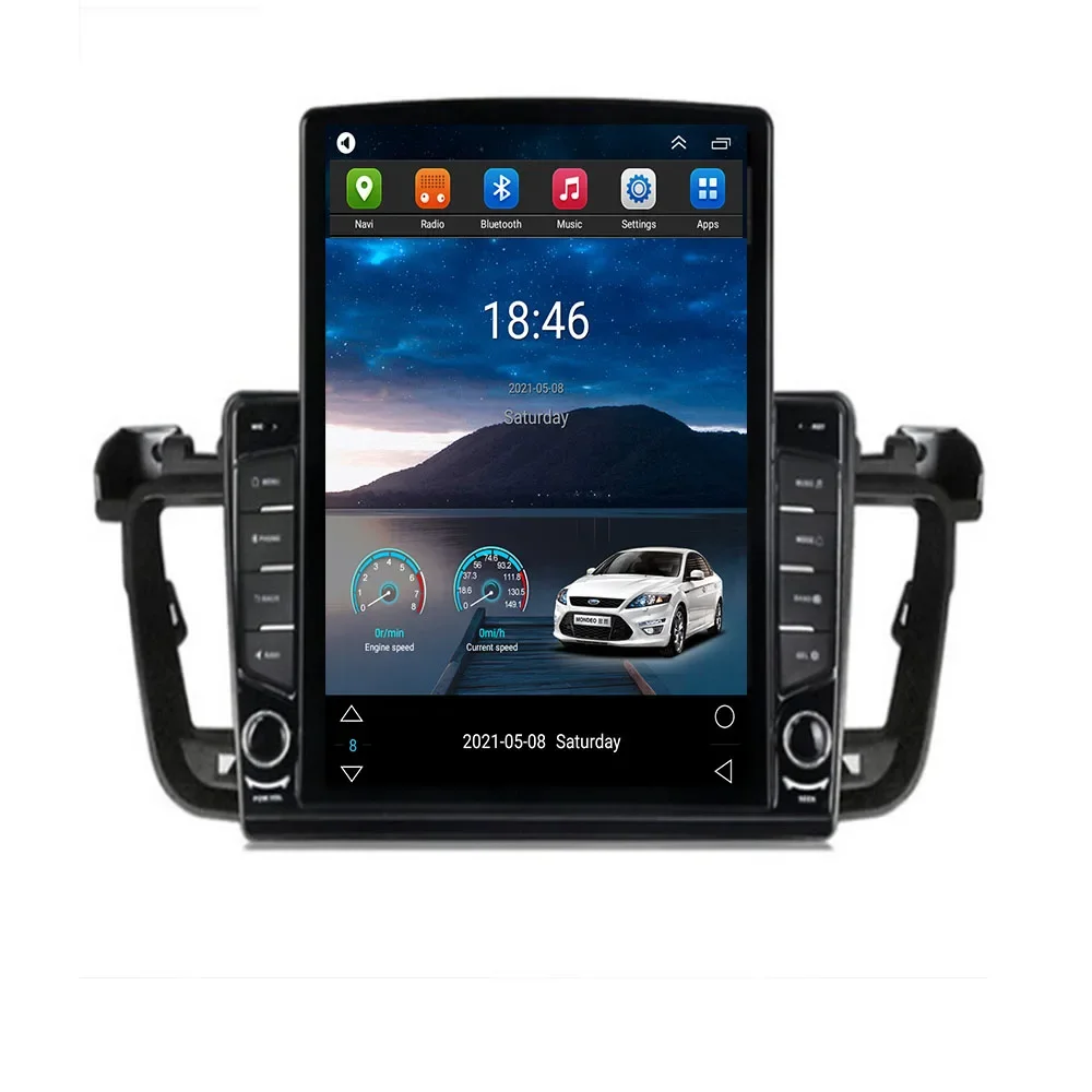 9.7 "العمودي نمط تسلا Carplay شاشة أندرويد بلوتوث راديو السيارة لتحديد المواقع والملاحة مشغل وسائط متعددة لبيجو 508 2011-2050