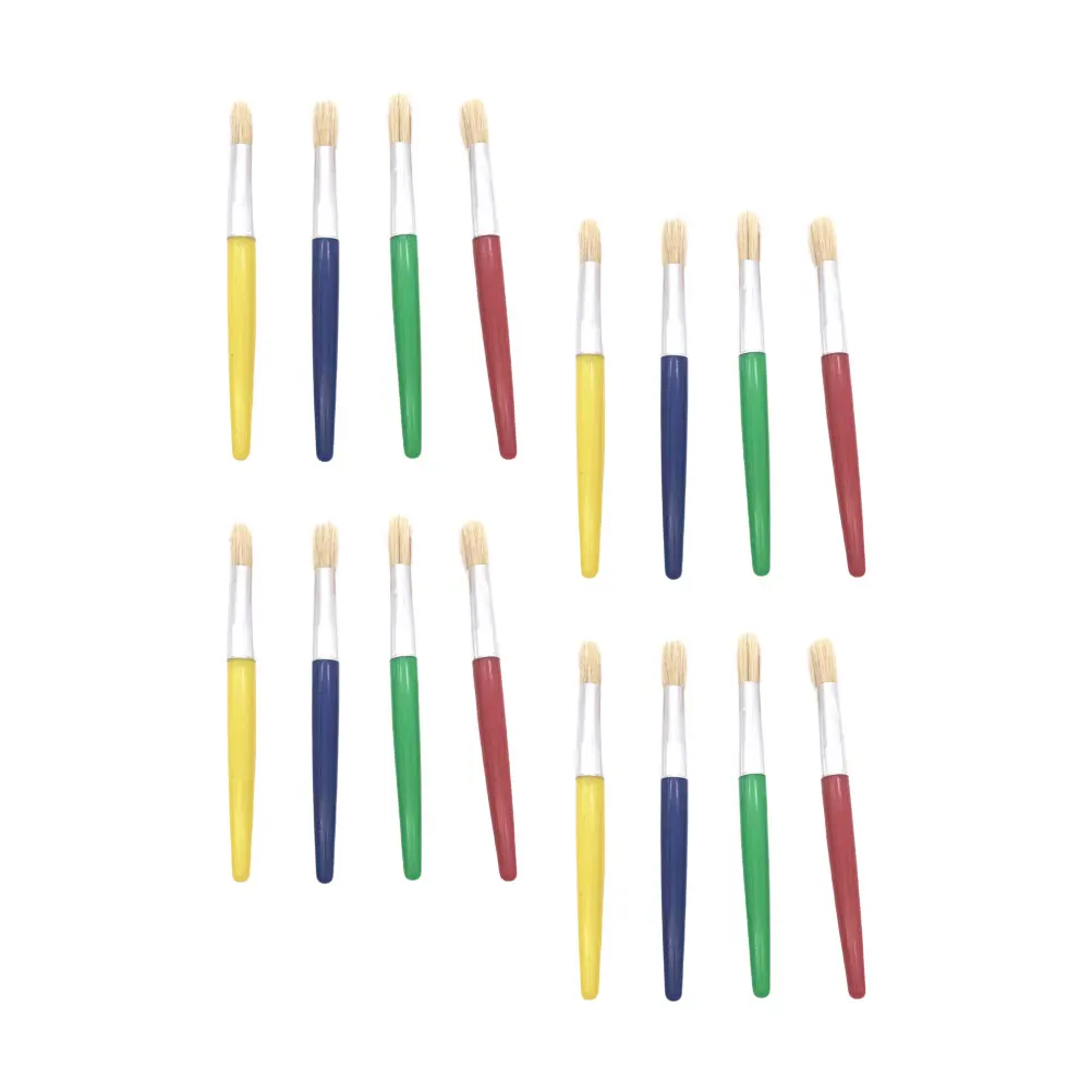 

16Pcs Color Painting Brush Set Round Head DIY Graffiti Drawing Tool Plastic Handle Durable Art Paintbrush
