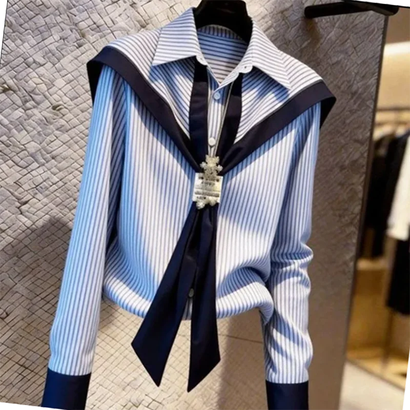 Unique Stylish Long Sleeve Top for Women Spring 2026 French Design Fashionable Elegant Quality Unisex Clothing