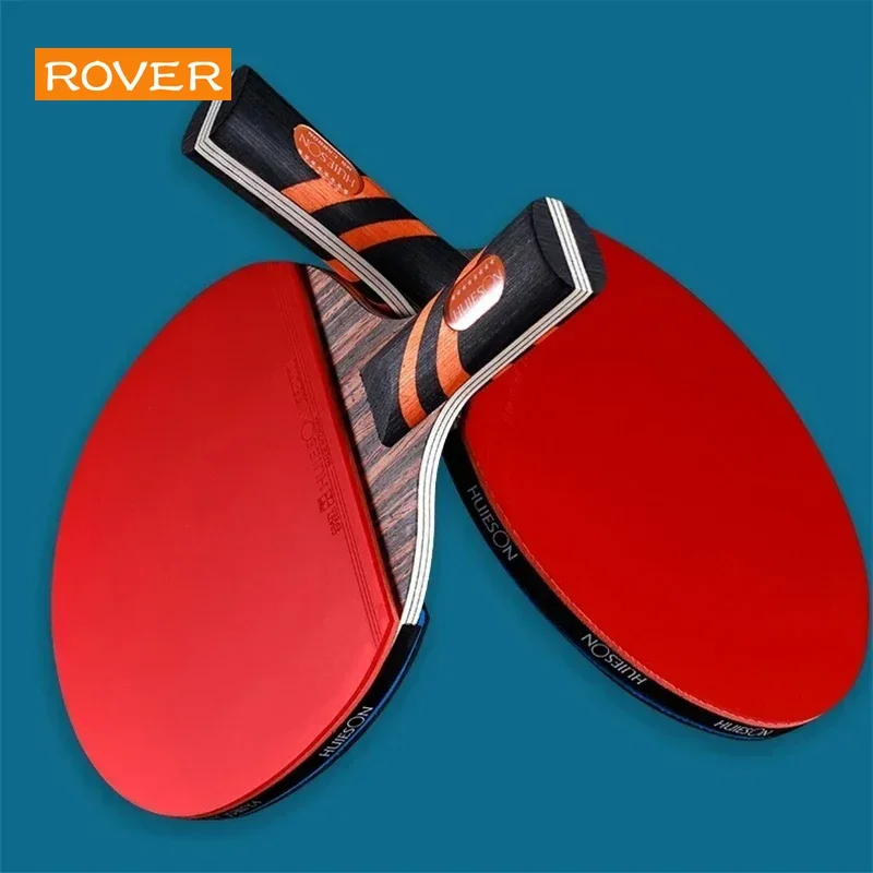 6/8Star Professional table tennis racket Walnut Surface 5plywood+2 Inner Carbon Ping Pong Paddle 2pcs/set for Adults ping pong