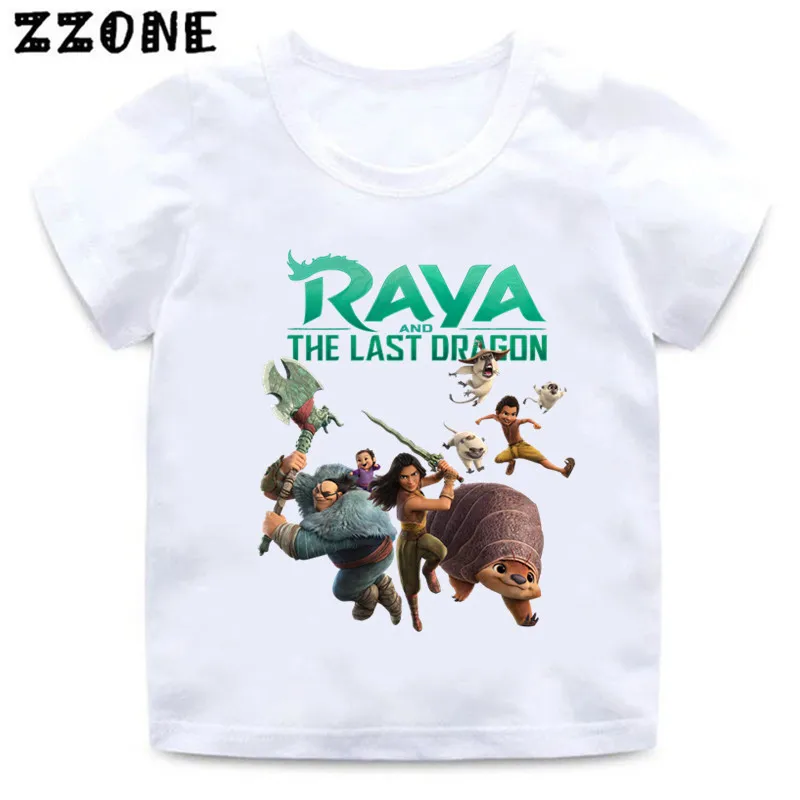 

Hot Sale Raya and The Last Dragon Print Cartoon Kids T-Shirts Funny Girls Clothes Baby Boys T shirt Summer Children Tops,ooo5537