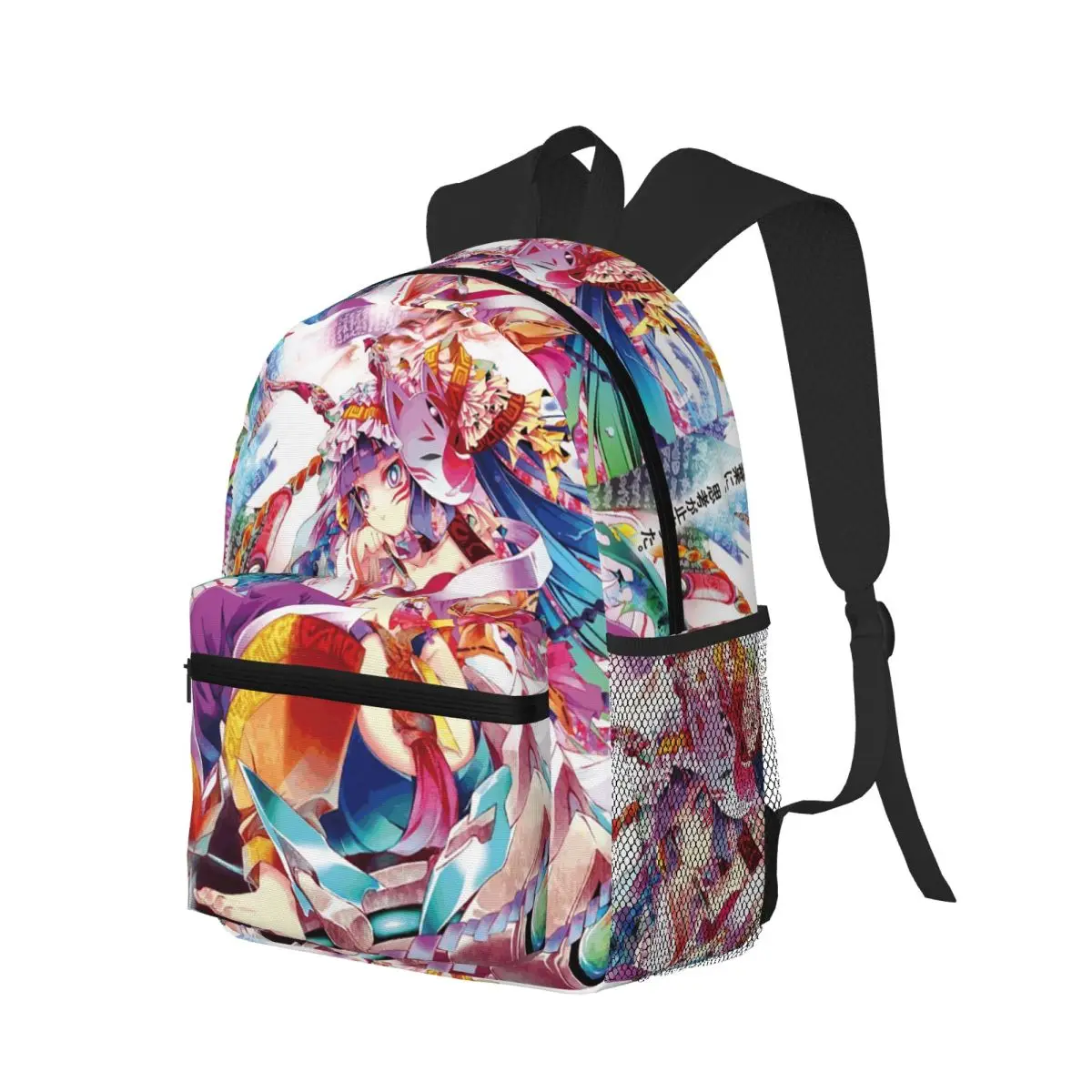 Holou Anime No Game No Life حقيبة ظهر الطالب المدرسية المشي لمسافات طويلة السفر Daypack للبنين بنات موضة حقيبة الكتب حقائب الكتف #1