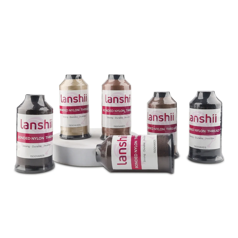 Lanshii Nylon Hair Extension Thread – Durable Sewing Thread for Weft Hair Extensions & Wig Weaving
