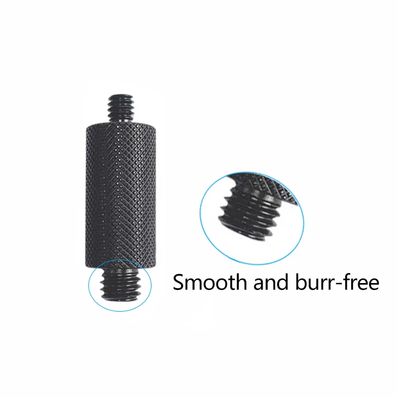 2 قطعة سبائك الألومنيوم 1/4 تمديد مسامير مزدوجة الأطراف إلى 1/4 ، 3/8 و 5/8 مسامير محول ترايبود لملحقات الكاميرا