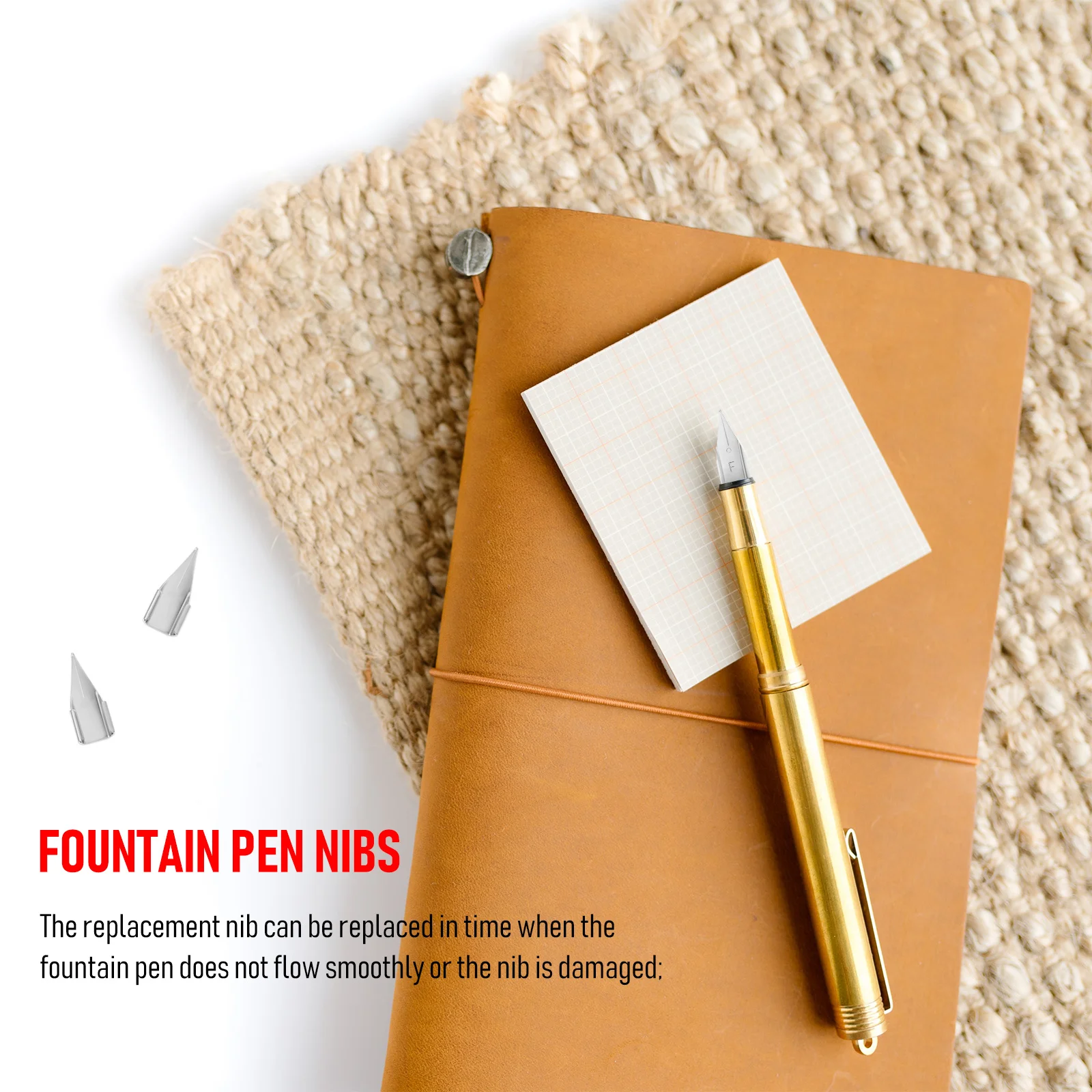

20 шт., сменные наконечники для перьевой ручки, металлические наконечники премиум-класса для плавного письма, канцелярские принадлежности для каллиграфии для студентов