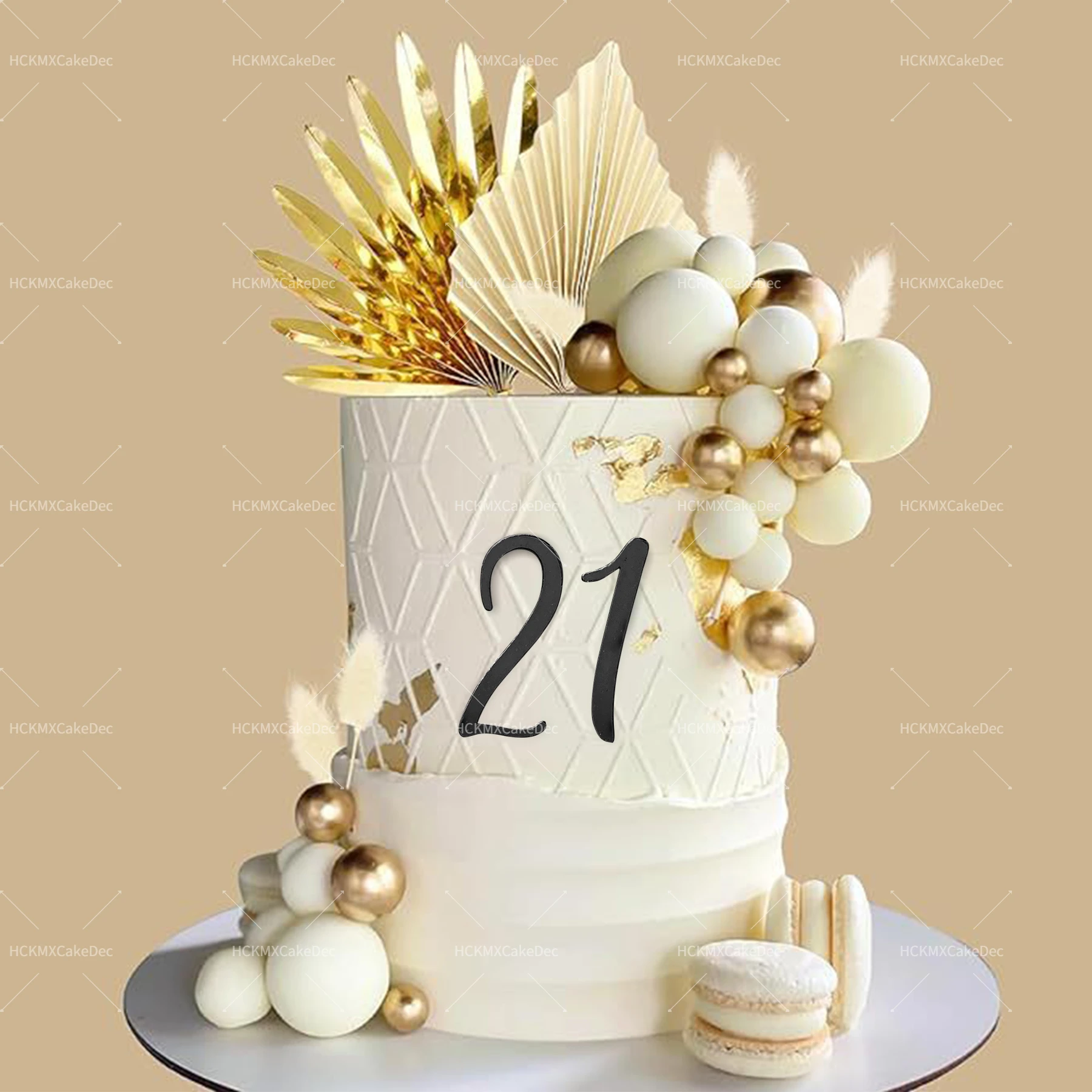 10 teile/satz Goldene Zahl 0-9 Spiegel Acryl Kuchen Topper für Geburtstag Kuchen Dekor Erwachsene Hochzeitstag Party liefert – Detail 3