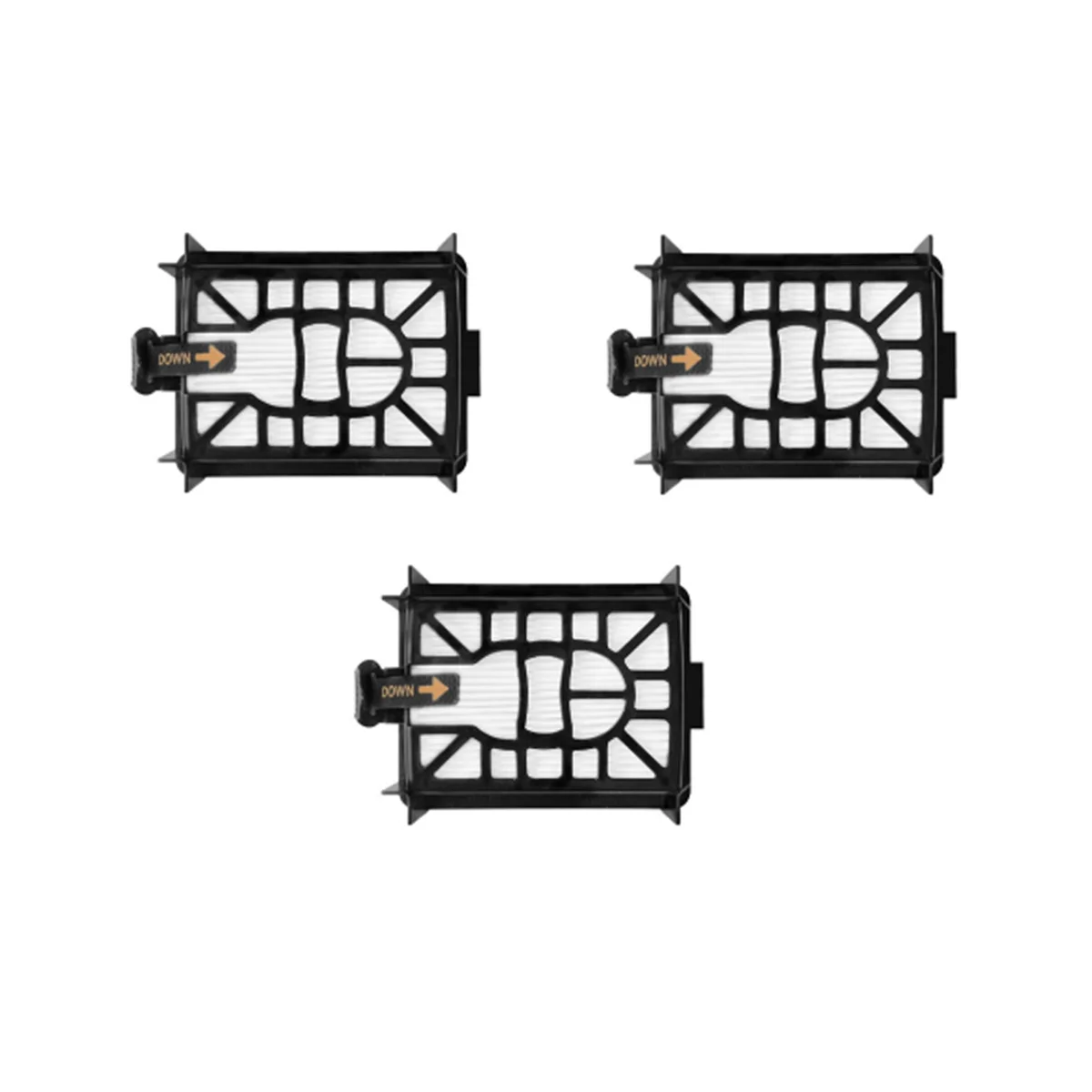 แปรงลูกกลิ้งสำหรับเปลี่ยนเหมาะสำหรับ AV2501AE/AV2502AE สมาร์ทกวาดฝุ่นอุปกรณ์เสริม3ชิ้น