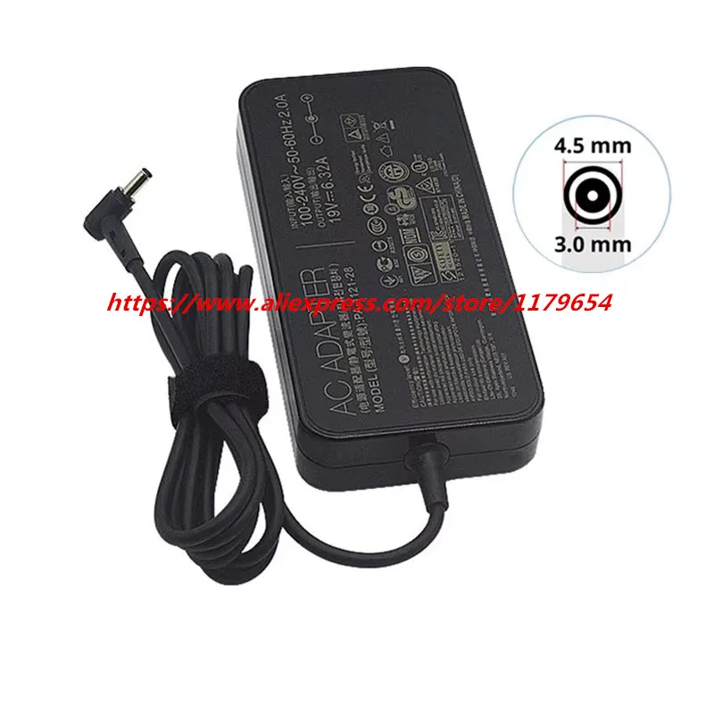 19V 6.32A 120W Genuine Laptop AC Adapter For Asus X570Z X560U N75SF N76V N76VZ N73S N551 G501J PA-1121-28 ADP-120RH B A15-120P1A