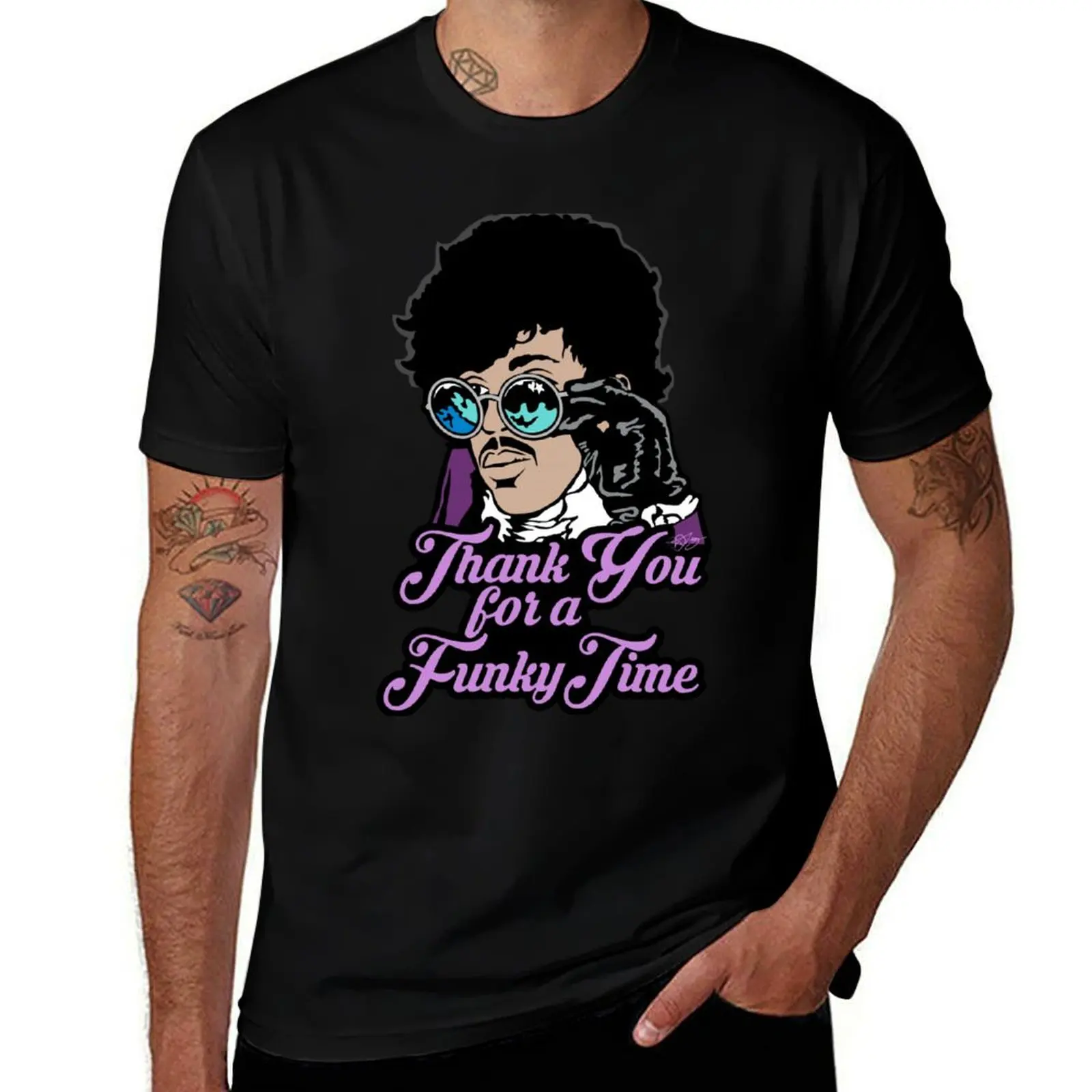 funky time by Heartand Starr T-Shirt t shirt men 100% cotton luxury brand T-Shirt