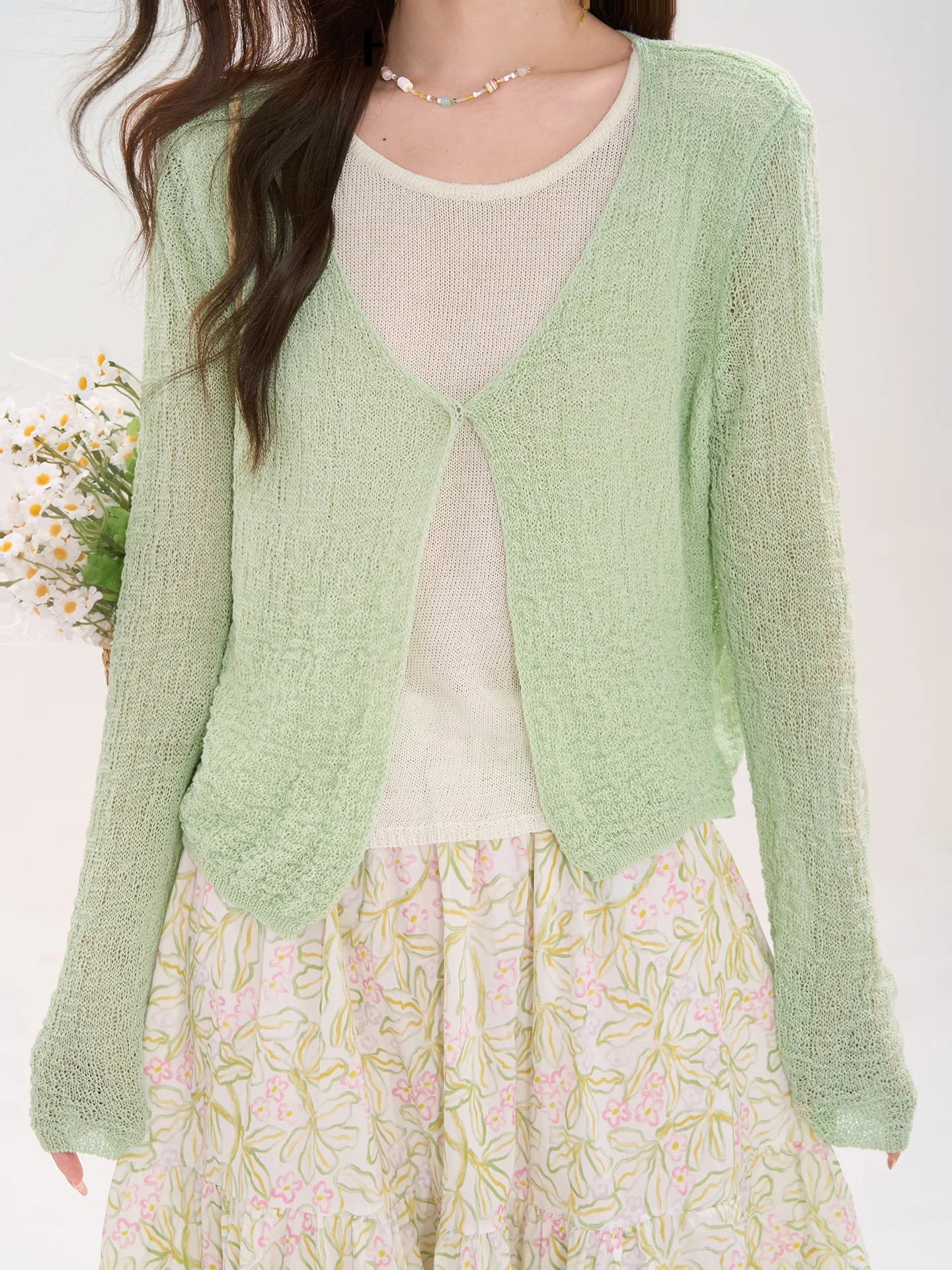 Heme Knitted Open Cardigan Top - Longline Cardigan Knit recension och pris