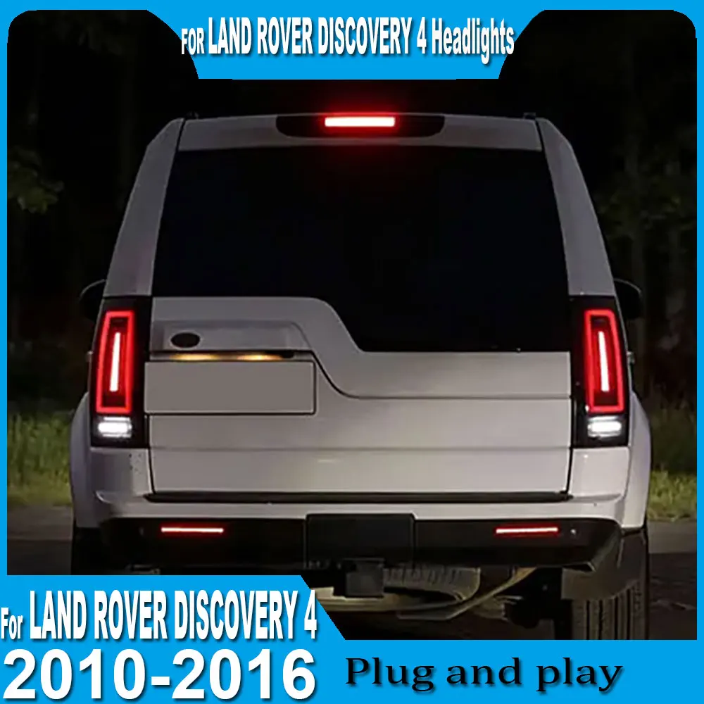 

Комплект задних фонарей для Land Rover Discovery 4 2010-2016: задний фонарь, стоп-сигнал, сигнал поворота, установка Plug and Play