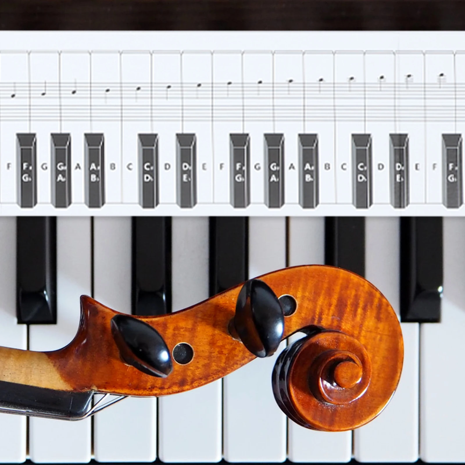 

1Pc Piano Keyboard Simulation Reference Table 88 Key Chart For Teaching & Practice
