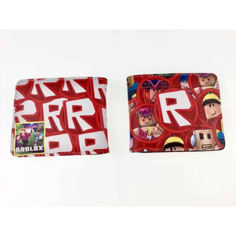 Hot ROBLOXS Related Series Cartoon Game Figure Printed Short Wallet Anime PU Leather Printed Multi-purpose Coin Purse Gifts