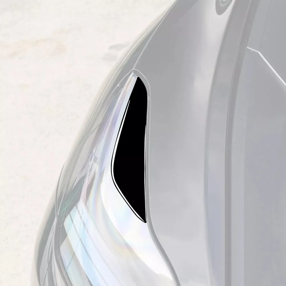 For Tesla Model 3 2017 2018 2019 2020 2021 2022 Car Headlight Eyebrows Eyelids Eye Lid Trim Sticker Cover Plastic Accessories