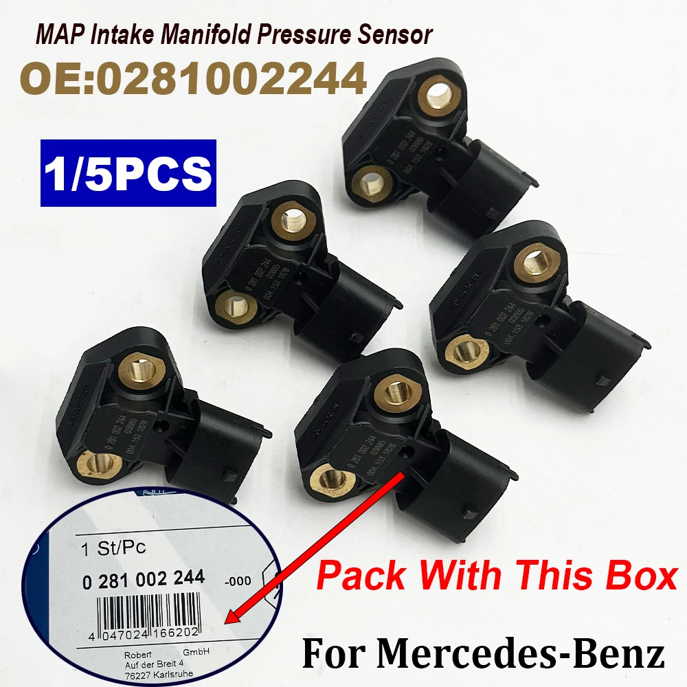 0281002244 0041531928 A0041531828 6PP013400031 281002244 MAP Manifold Absolute Pressure Sensor For Mercedes Benzz