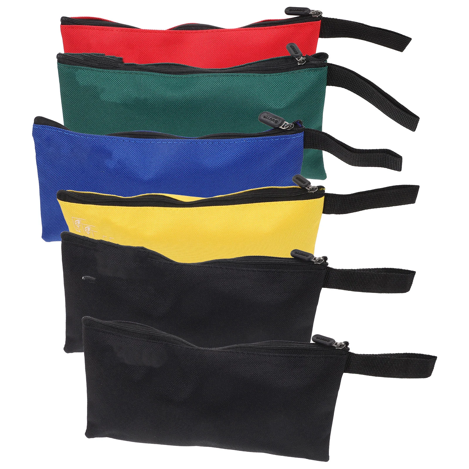 

6pcs Handheld Tool Bag Large Capacity Nylon Storage Pouch for Bike Mechanics Zipper Travel Accessories Organizer