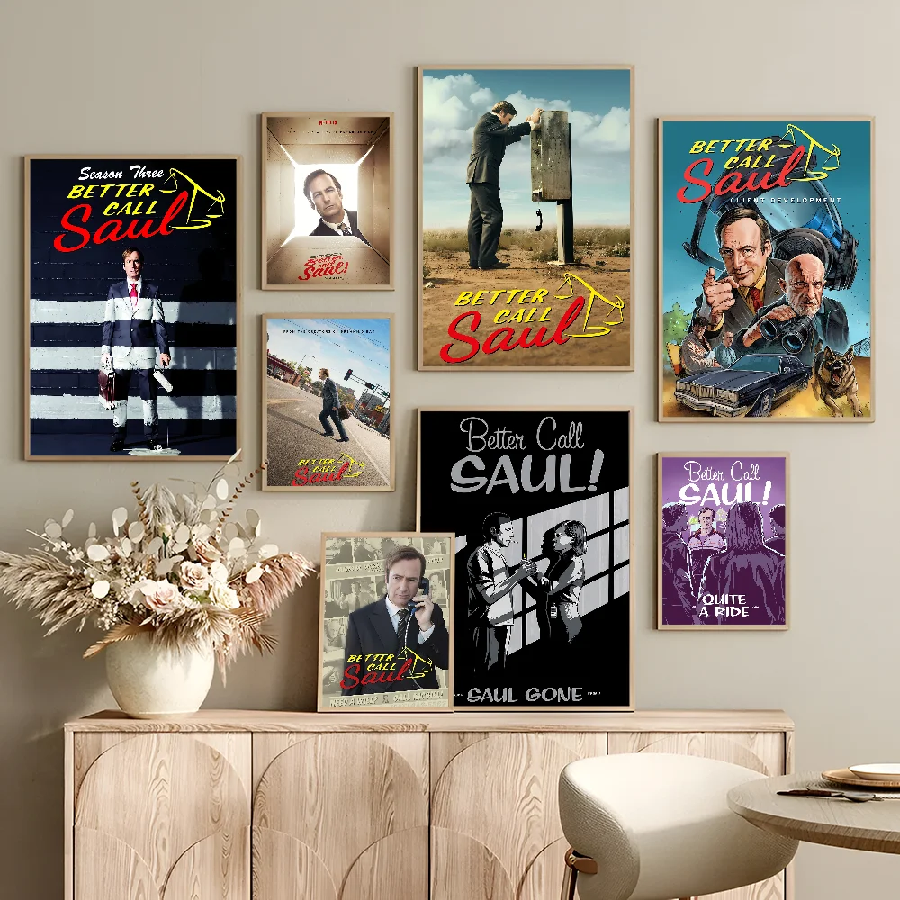 HOT!!! Classic Movie Better Call Saul DIY Sticky Poster Vintage Room Bar Cafe Decor Home Decor