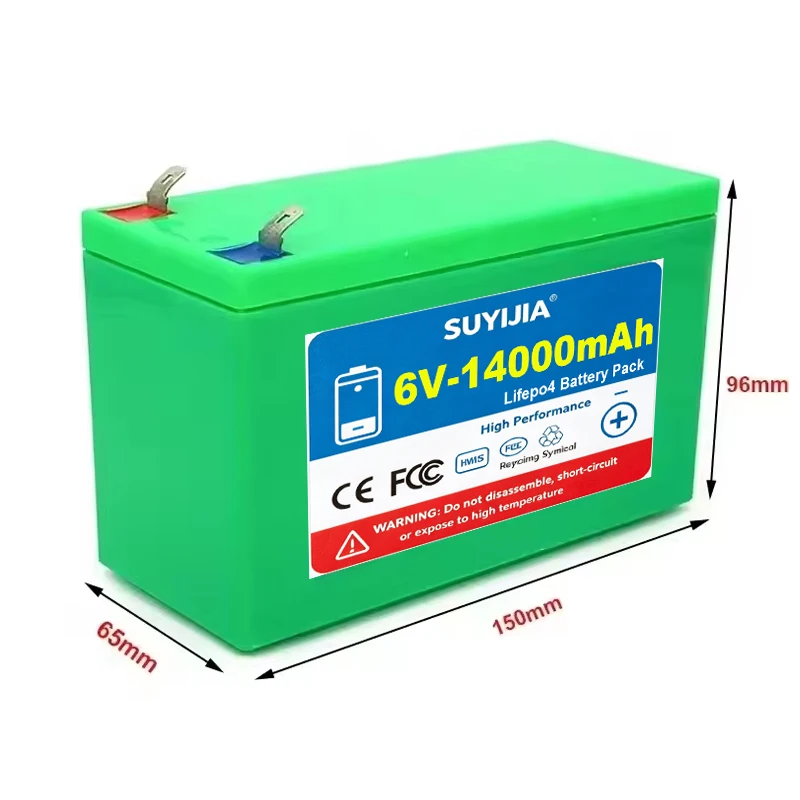 6V 7Ah 14Ah 25Ah 20Ah Lifepo4 Replacement Battery for ATV All Terrain Vehicle Electronic Scale Roll Gate Sprayer Child Car