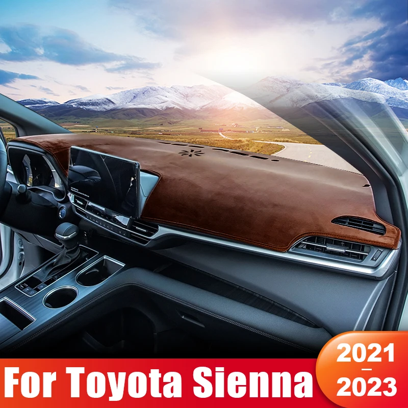 

For Toyota Sienna XL40 2021 2022 2023 Car Dashboard Sun Shade Cover Mat Instrument Panel Anti-UV Non-slip Pad Accessories