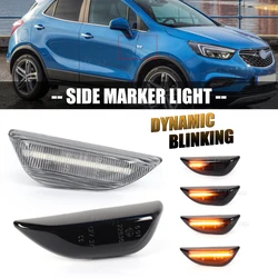 Dynamic Side Marker Rearview Side Mirror Flowing Indicator Lamp Turn Signal For Opel For Mokka X For Chevrolet Trax