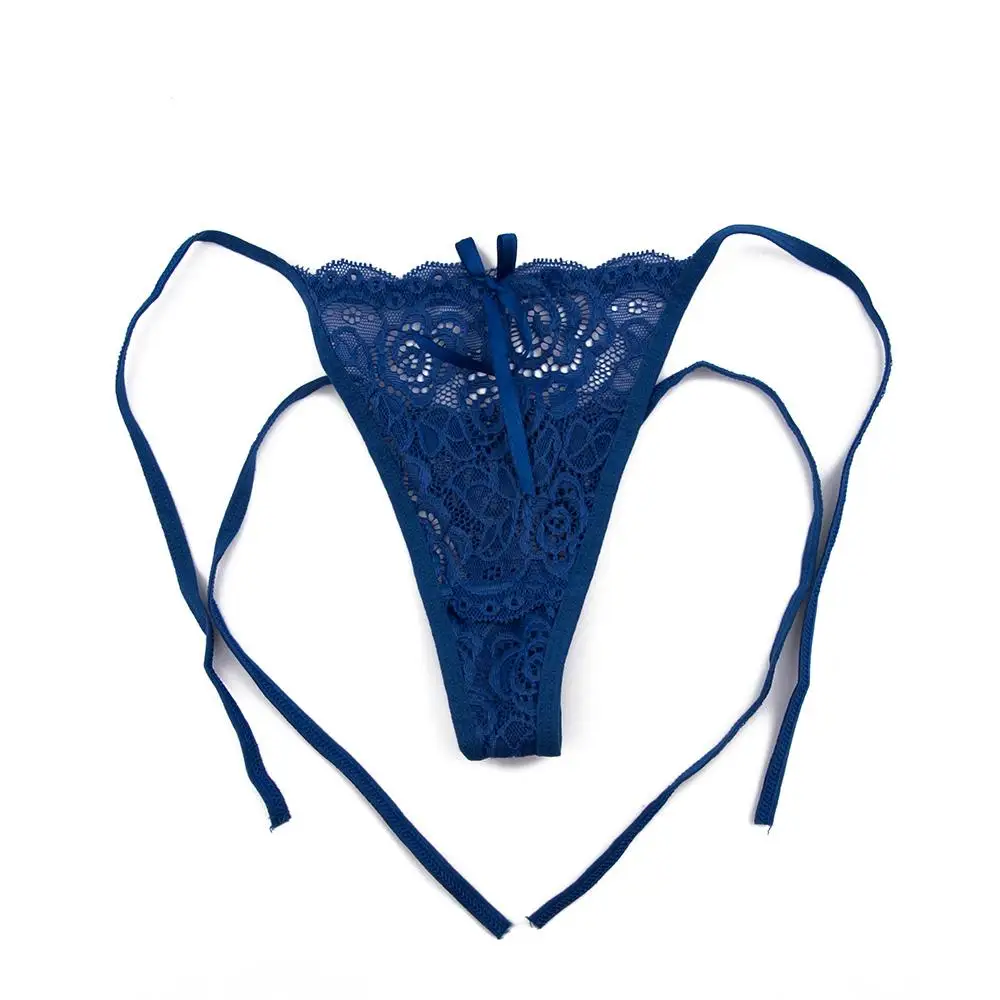 Thongs Women's Intimates Low Waist Underwear Transparent Lace Floral Lingerie Knickers