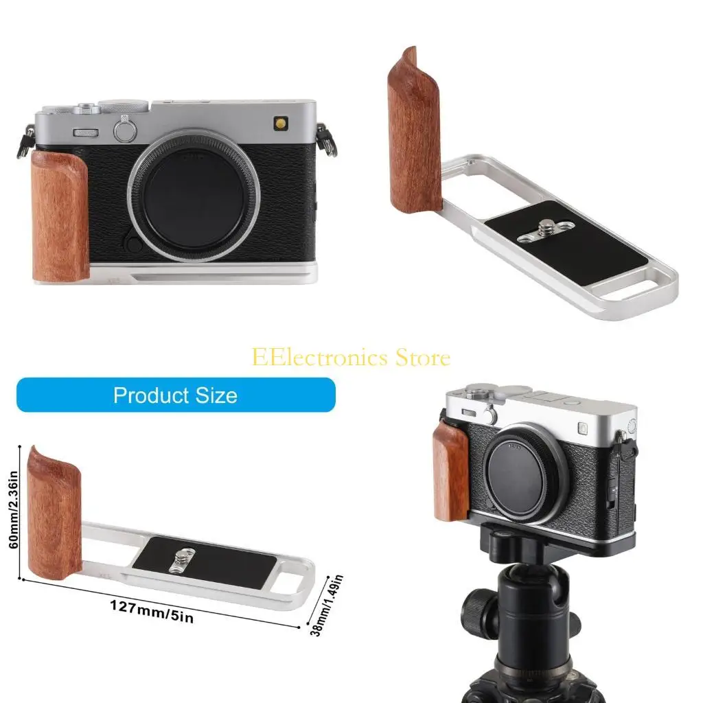 

B03C Быстросъемная пластина для фотосъемки XE5. Простая замена оборудования. Деревянная ручка. Удобный быстрый монтаж из