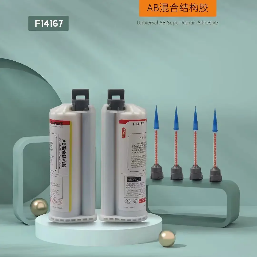 E-FIXIT AB Misch-Strukturkleber, speziell für iPhone X XS 8–16 Pro Max, hintere Abdeckung, Glaslinse, LCD-Rahmen, Lünetten-Bonding-Kleber – Detail 2