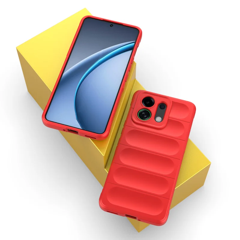 حافظة لهاتف اوبو K13 توربو برو مضادة للانزلاق ومضادة للبصمة وسادة هوائية مقاومة للصدمات من السيليكون الناعم غطاء خلفي للحماية الكاملة من مادة البولي يوريثان #5