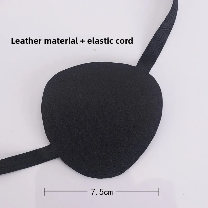 หน้ากากปิดตา Chainsaw Man ของ Quanxi อุปกรณ์คอสเพลย์สำหรับผู้ชายและผู้หญิง สีดำ ปิดตาข้างเดียว สำหรับงานคอมมิคคอนและการแสดงบนเวที