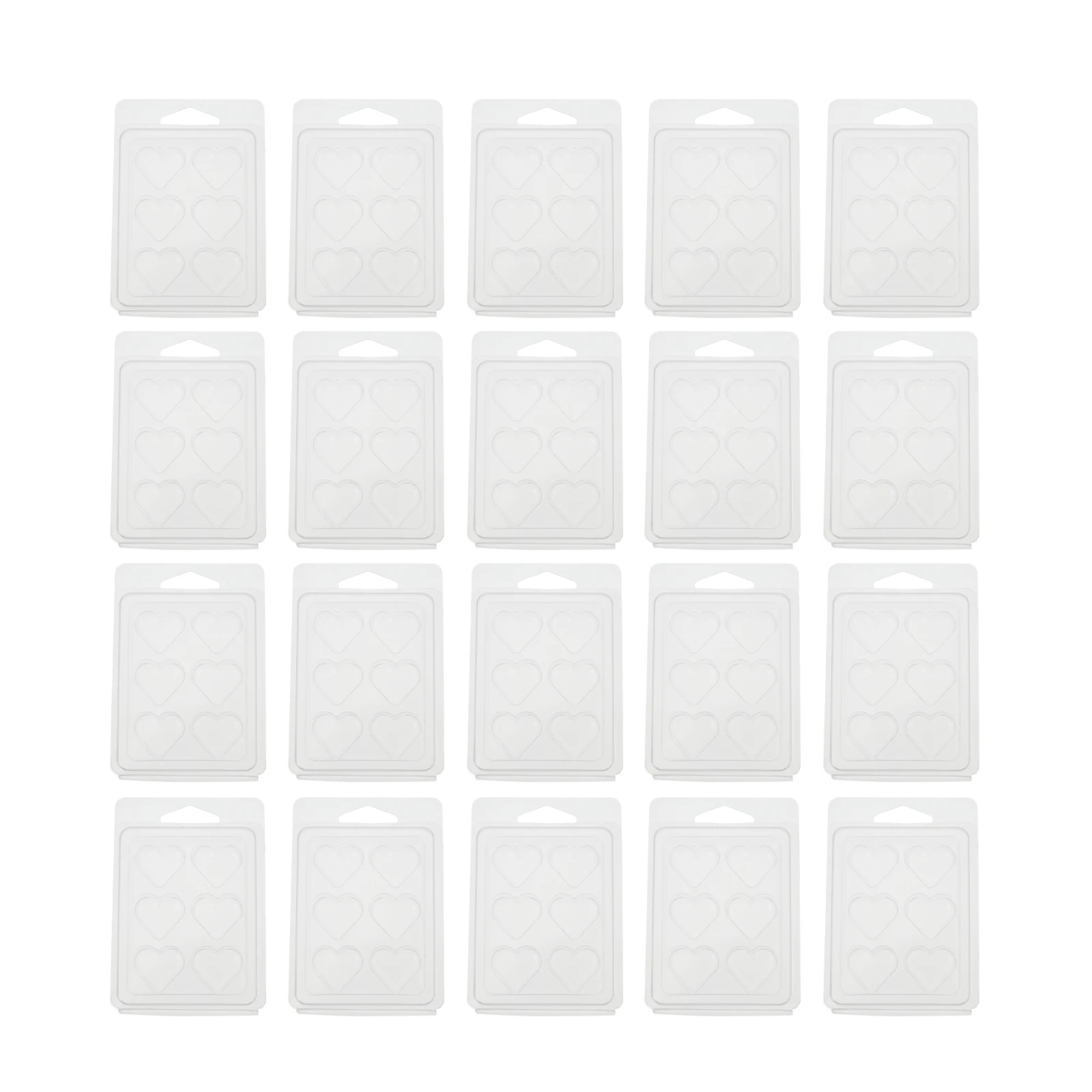 

50pcs Cube Cube Reusable Plastic Leakproof for DIY Soap Wax Mold Making Wax Mold Crafts