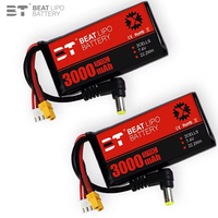 Original 3000MAH 2S 5C 10C 7.4V Lipo Battery Power Indicator for Fatshark Glasses Dominator Skyzone Aomway FPV Goggles RC Drone