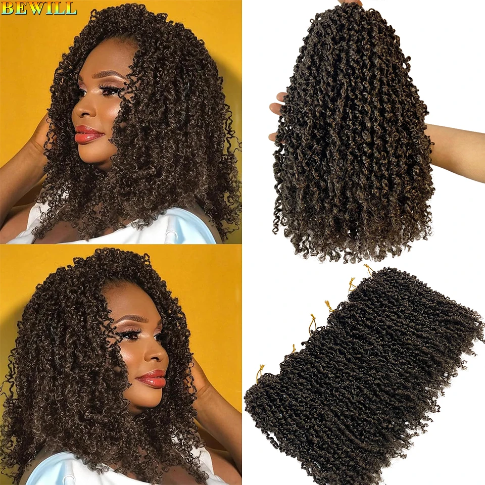 

12 8-дюймовые вязанные крючком волосы Yank Twist для женщин (30 прядей/шт.) Синтетические волосы Passion Twist Вязание крючком для наращивания волос Yanky Twists