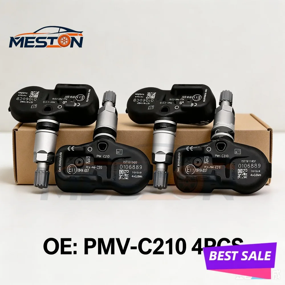 

4PCS PMV-C210 433MHZ TPMS Car Tire Pressure Sensor For Toyota Avensis Auris RAV4 Yaris Verso 42607-02031 02030 30070