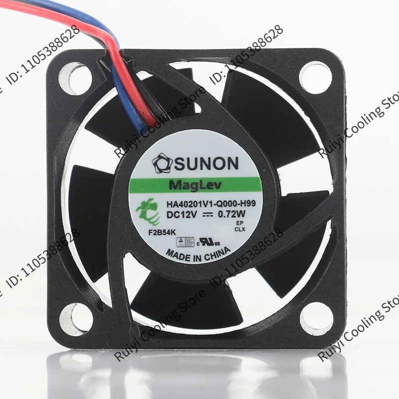 Original and brand-new SUNON HA40201V1-Q000-H99 DC12V 0.72W 4cm 4020 3-pin cooling fan