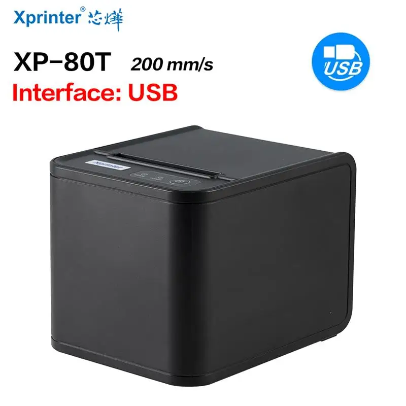 To Thermal Receipt Printer 80T USB Printer 80mm Hand printer printer With Auto Cutter POS Printer Kitchen Printer