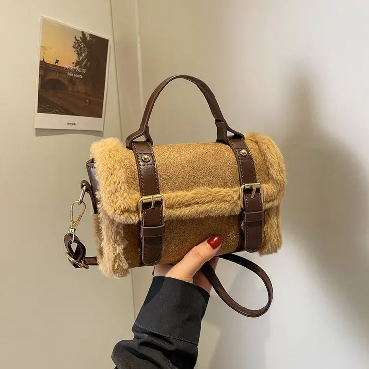 

2025 Autumn Women's Casual Handheld Bag, Genuine Leather Multi-way Shoulder Crossbody Purse, Vintage Tote for Work Commute