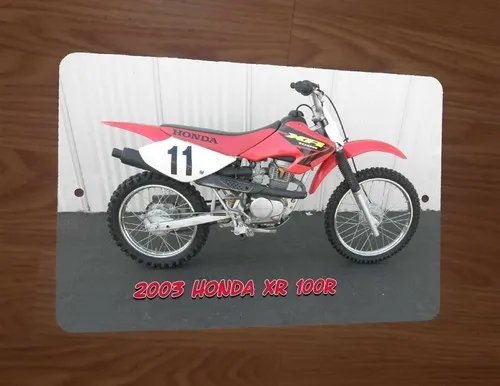 2003 XR 100R Motorcycle Dirt Bike Motocross  Metal Wall Sign