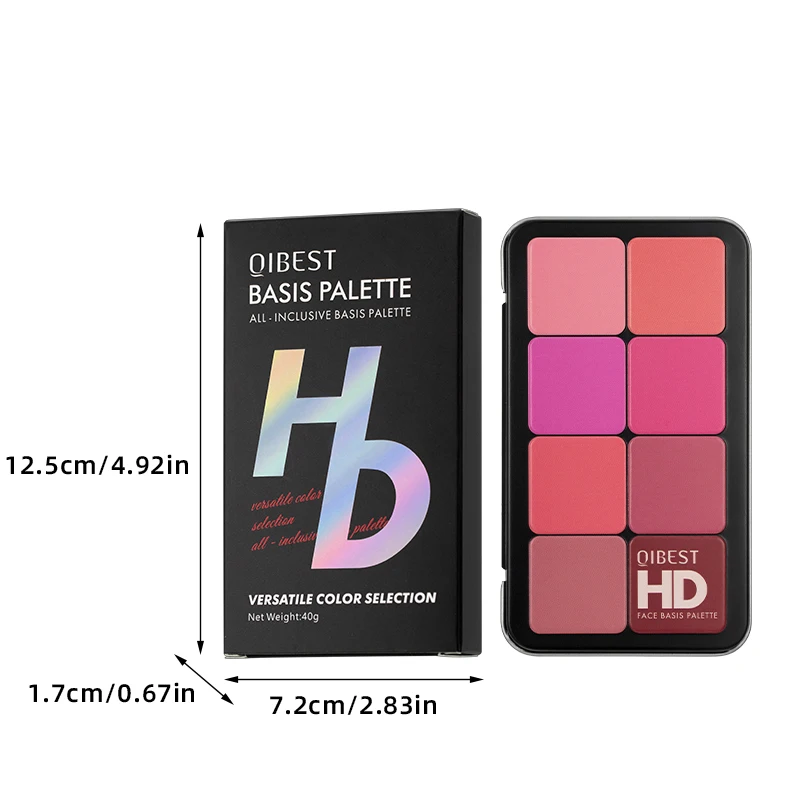 16-kolorowa, wielofunkcyjna paleta do makijażu, cień do powiek, pudr o wysokim połysku, róż do policzków, trzy w jednym, wszechstronny efekt makijażu, trwała