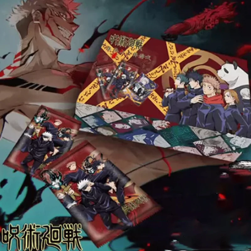新しい呪術廻戦カード-ウォーロックカード-五条悟-伏黒恵-虎杖悠仁-カード-アニメ周辺グッズコレクションカード-おもちゃギフト