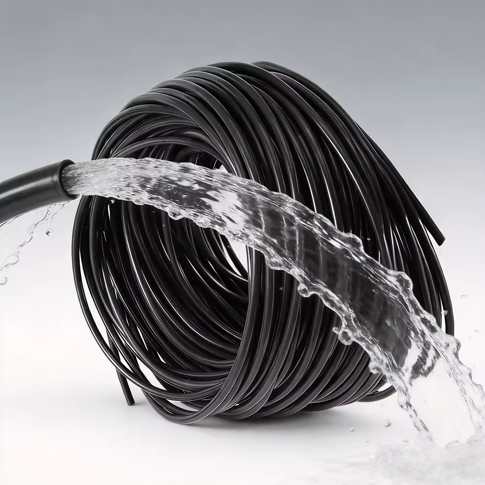 10m/20m/40m Garden Watering 3/5mm Hose Micro Drip Irrigation Water Tubing With Hole Puncher Greenhouse Bonsai Plant Drip Pipe