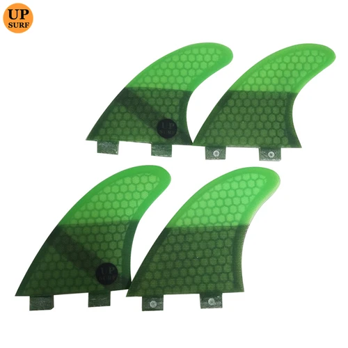 Imagen 2 del producto UK2.1 Aletas cuádruples UPSURF FCS Aletas de tabla de surf de panal Aletas de surf de 4 colores Estabilizador de tabla de surf