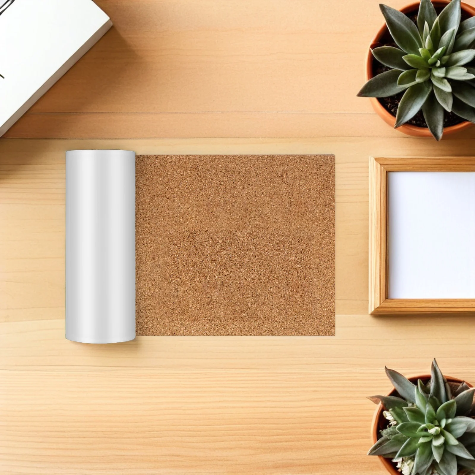 2 rolos de almofadas adesivas fofas de placa de cortiça com painel de boletim traseiro auto placas para parede