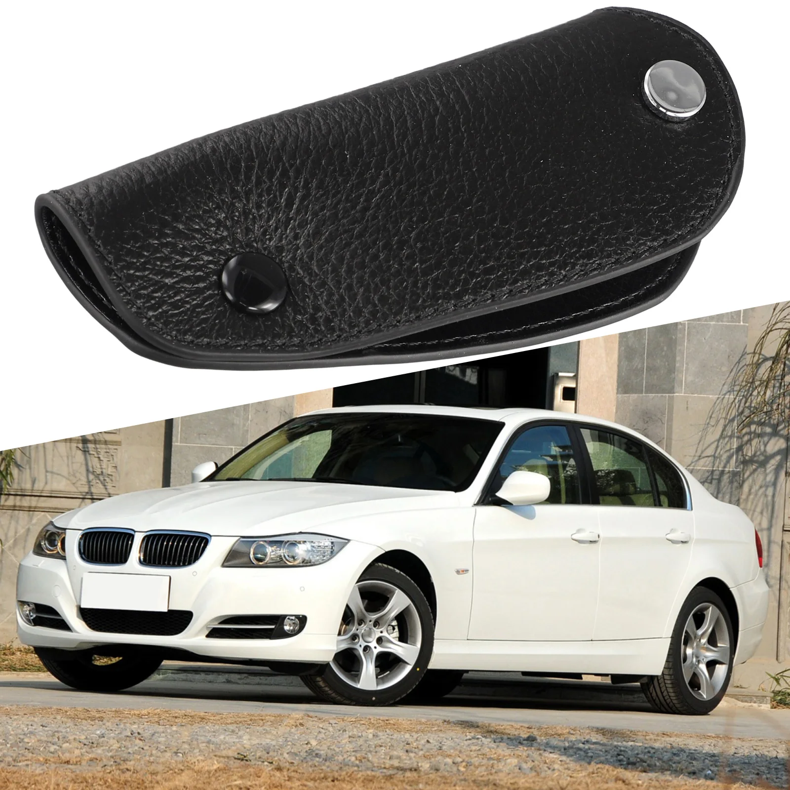 

Leather Key Case Cover for BMW Keys E83 E85 E36 E46 E34 E39 E53 Compatible with 3 Series 5 Series 7 Series 8 Series X3 X5 Z3 Z4