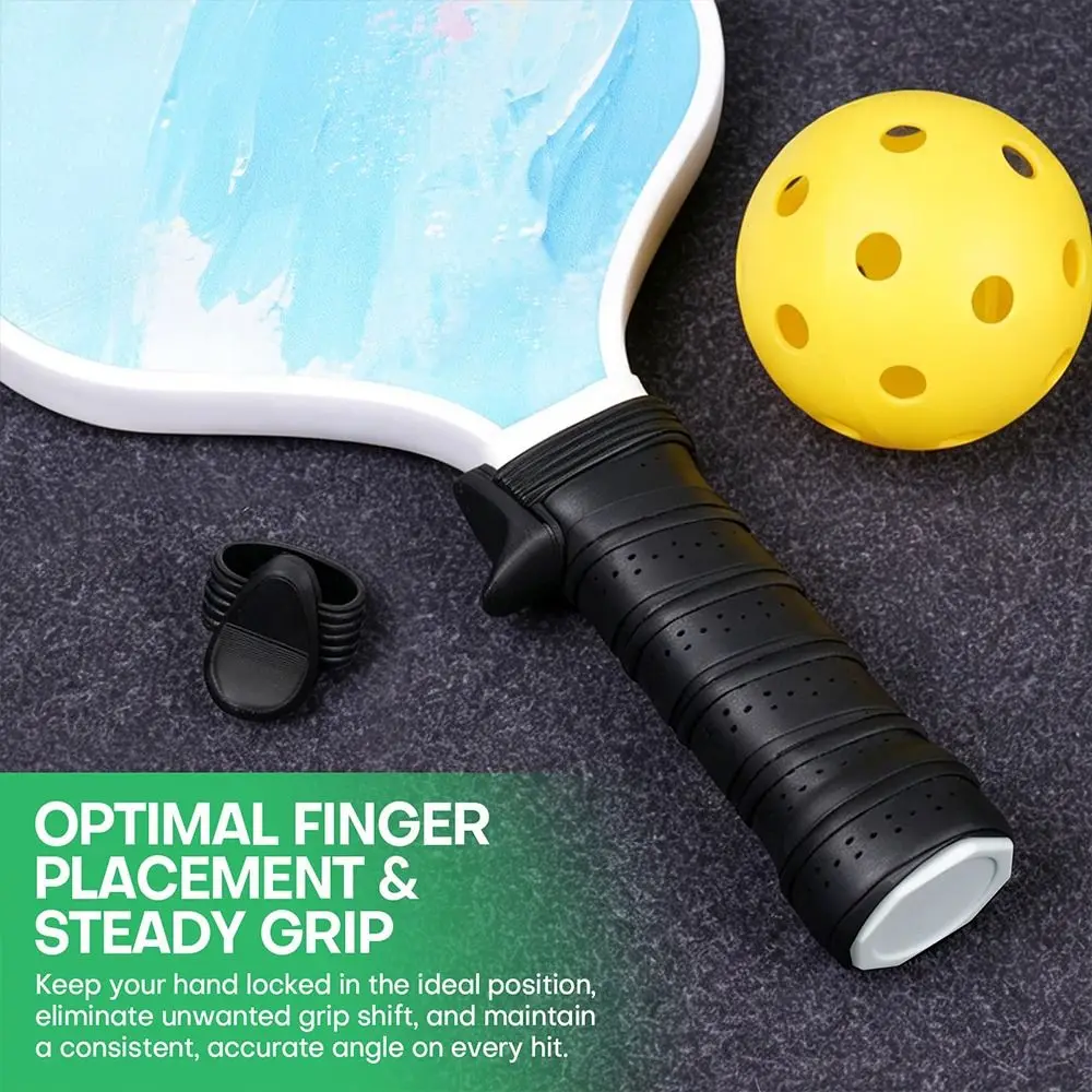 2PCS Ergonomic Design Pickleball Grip Insert Finger Rest Enhanced Control Pickleball Finger Rest Stable Grip
