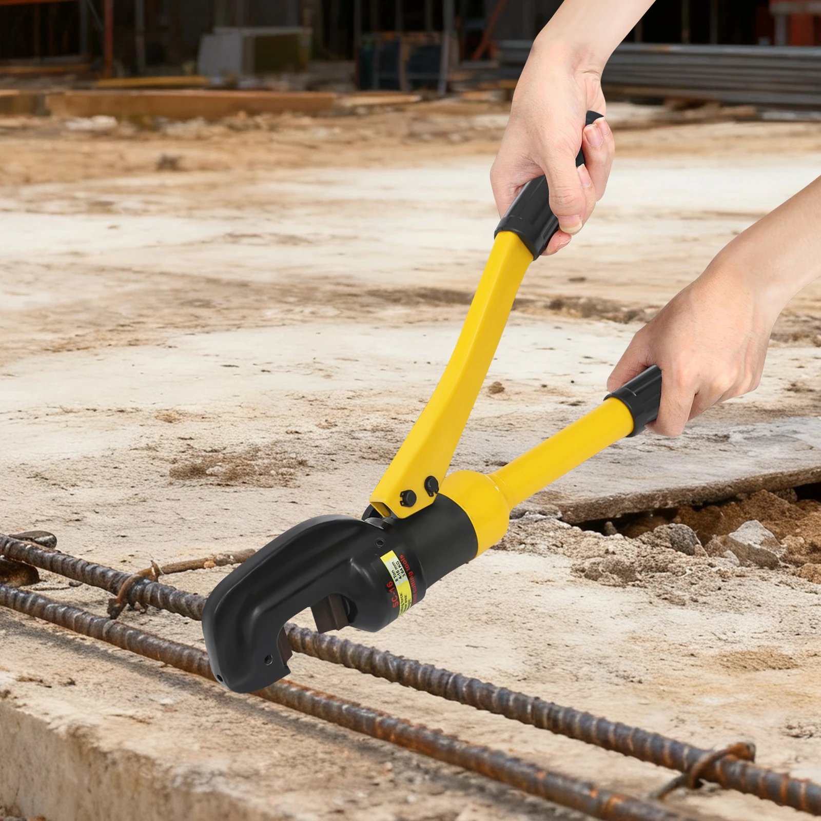 

Гидравлический арматурорез 8 тонн SC-16, диапазон резки 0.16-0.63 дюйма, 12 хромированных лезвий, портативный, в кейсе, для строительства