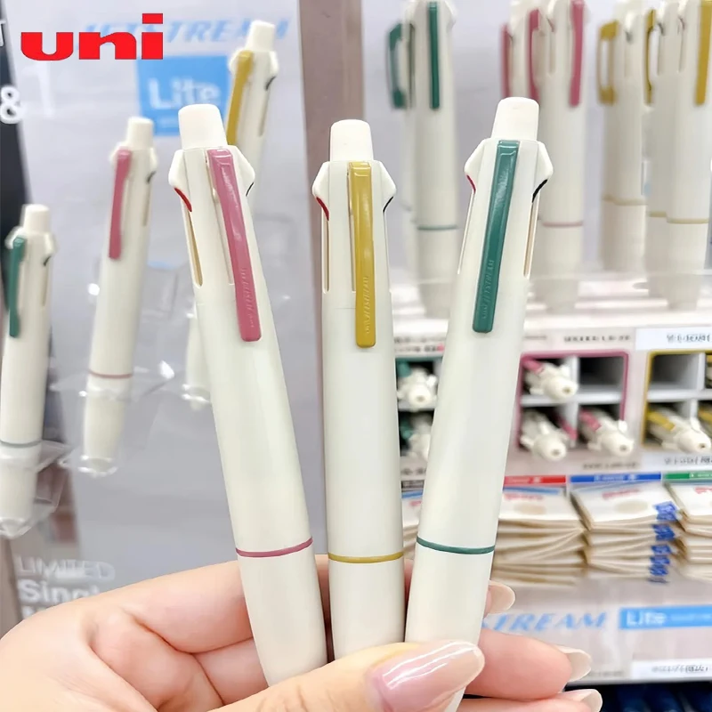 

Japan Uni BallPoint Pens No-Fatigue Grip JETSTREAM Lite Oil-Based Quick-Dry Ink Multi-Function Pen Exquisite Gift Highlight Tool