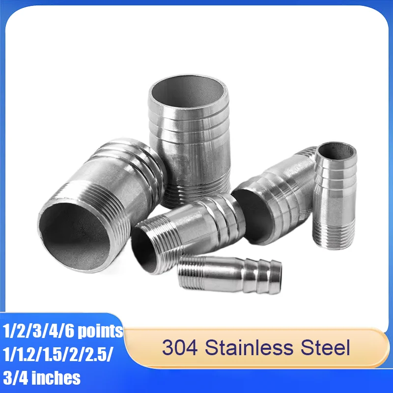 تركيب خرطوم من الفولاذ المقاوم للصدأ 304 مع خيوط خارجية ممتدة على طراز باغودا لموصلات الخرطوم المطاطية #1