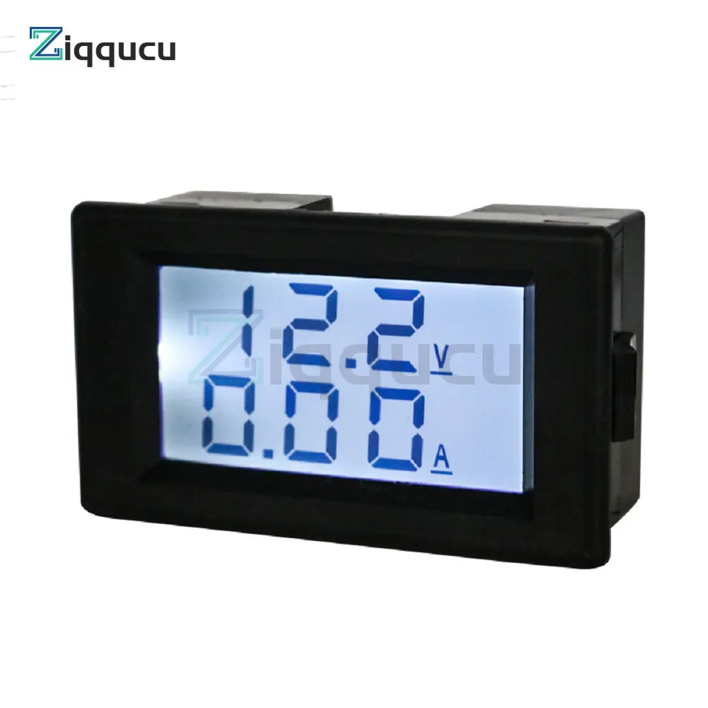 DV817Y DC7-250V Mini Digital Voltmeter Ammeter 10A Voltage Current Meter Tester Detector 0.28“ Dual LED Display Auto Car