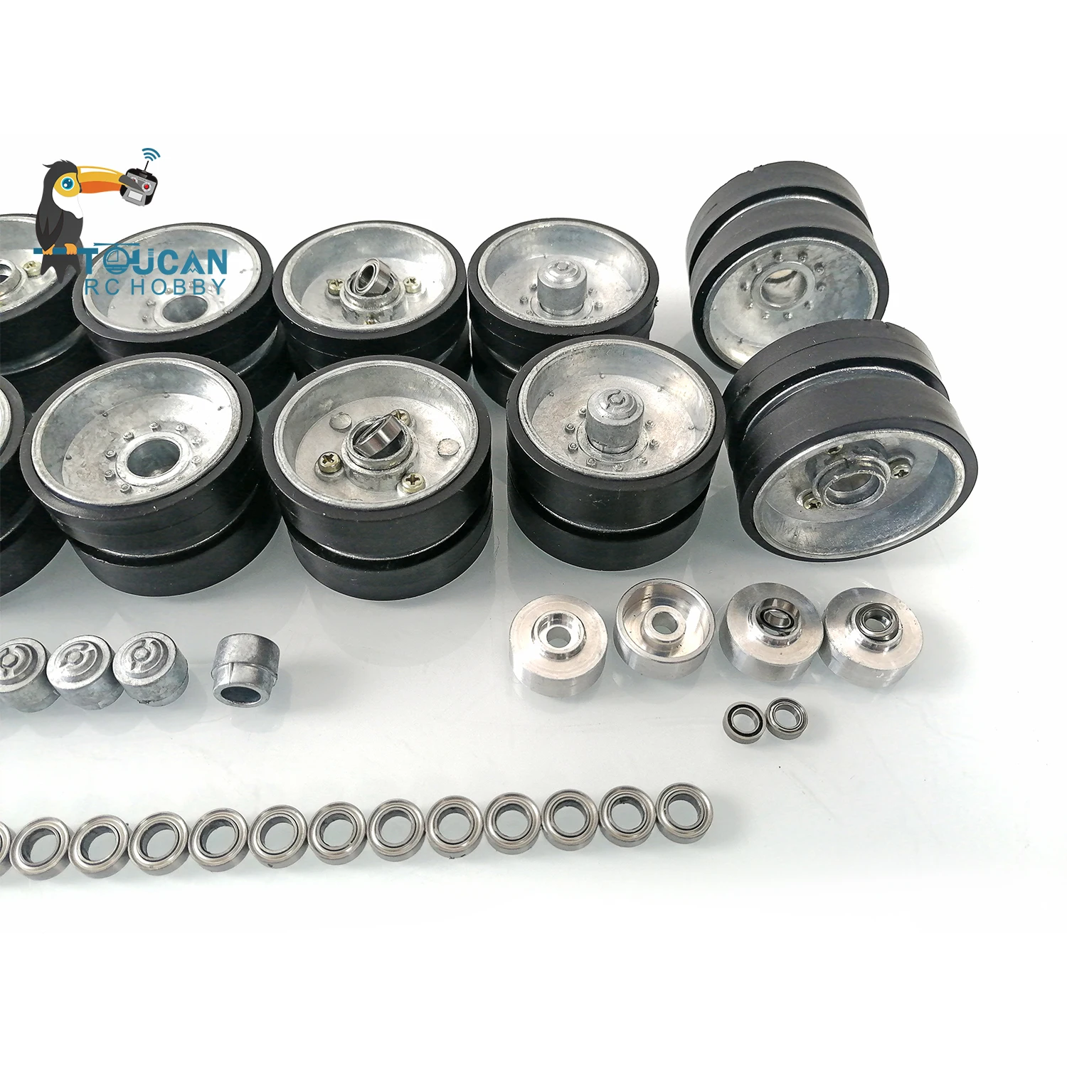 

Heng Long RC Metal Road Wheels Spare Part For 1/16 Scale USA M1A2 Abrams RC Tank 3918 Model Toys TH20032