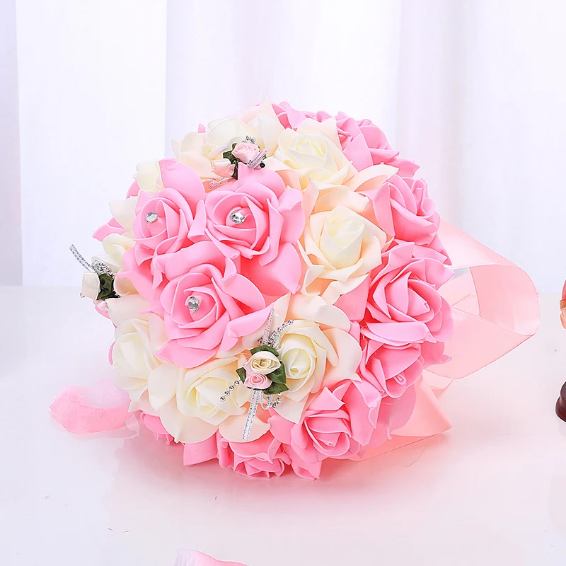 A Complete Collection of Bride Handheld Flower Supplies Simulated Korean Style